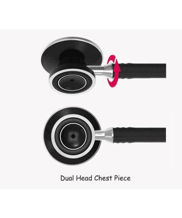 MCP Anchor Aluminium Dual Head Stethoscope for Doctors & Medical Students - Black | International Shipping Available - Buy Online on GoSupps.com