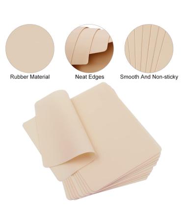 Emalla 10Pcs Tattoo Fake Skin 7.4x5.6 - Soft Silicone Practice Skins for Beginners | Microblading Tattoo Kit Accessory - Buy Online on GoSupps.com