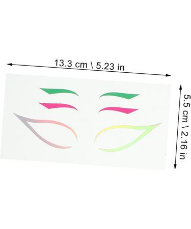 BELLIFFY 4sets Beauty Eyeliner Decal Stage Performance Sticker Reusable Eyeliner Sticker - Buy Online on GoSupps.com
