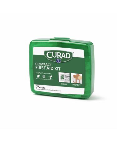 Curad Compact Green First Aid Kit - 75 Items | Emergency Essentials - Buy Online on GoSupps.com