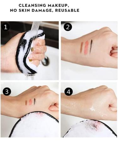 Face Halo Makeup Remover Pads with Spa Facial Towel Headbands Reusable Make Up Wipes Washable Remover Pads Microfibre Cotton Face Cleansing Cloths for All Skin Type (White) - Buy Online on GoSupps.com