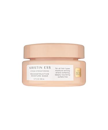 Kristin Ess Hair Strand Strengthening Reconstructive Moisture Mask, Deep Conditioning Hair Treatment for Dry Damaged Hair, Sulfate and Paraben Free, Color + Keratin Safe, 6.7 fl. oz. 6.7 Fl Oz (Pack of 1)