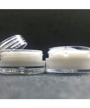 Liujzzi 20-Piece Travel Cosmetic Container Set | Glass Pots with Clear Lids for Creams Samples & Makeup Storage (5g 10g 15g 20g) - Buy Online on GoSupps.com