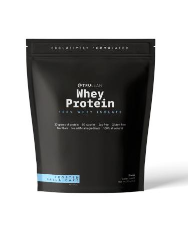 TRULEAN Whey Protein Powder - 20g of Whey Isolate Protein Powder Zero Artificial Sweeteners & Flavors Gluten & Soy Free Non GMO - Frosted Vanilla Cake (30 Servings) Frosted Vanilla Cake 30 Servings
