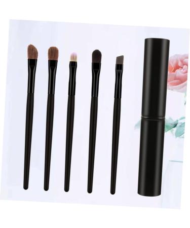 PLAFOPE 5pcs Eyeshadow Brush with Case Eyeshadow Brush Kit Black Liner Brush for Eyes - Buy Online on GoSupps.com