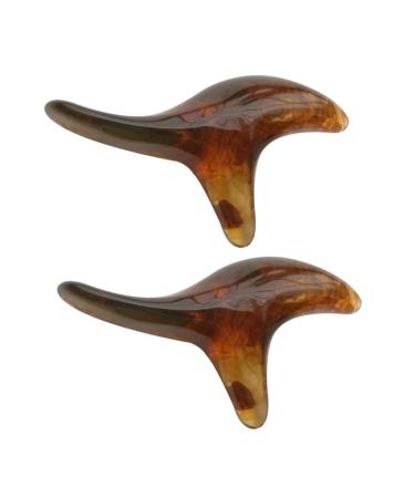 Healeved 2st Triceratops Massage device trigger-point massage device Natural back massage device body massager Suchaber Thai massage tab muscle tool resin wax plate spa