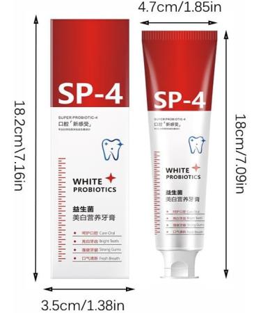 SP-4 Probiotic Toothpaste - Ultra Whitening & Fresh Breath (3PC) | Complete Oral Dental Care - Buy Online on GoSupps.com