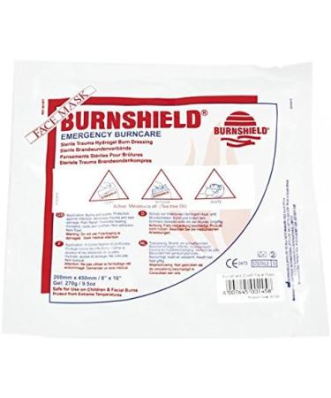 Burnshield Burn Dressings & Face Mask 20x45 cm - Fast Relief for Burns | International Shipping - Buy Online on GoSupps.com