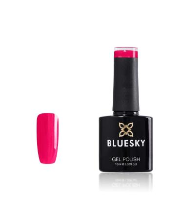 Bluesky Gel Nail Polish Ecstasy Fuchsia 80642 Pink Long Lasting Chip Resistant 10 ml (Requires Curing Under UV LED Lamp) Ecstasy Fuchsia 10 ml (Pack of 1)