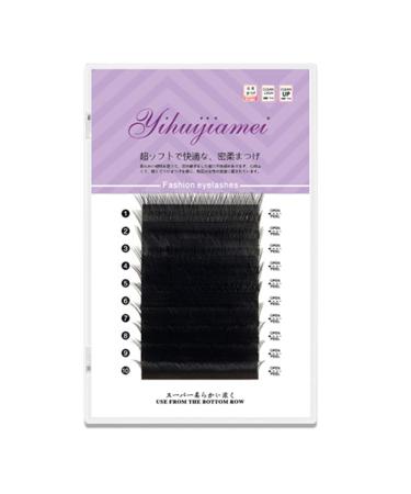 0.05 YY Shape Black Eyelash Extension Mink Lashes B/C Curl Individual Extensions Premade Volume Fans 2D Mink Lashes Natural Soft and Thick Makeup Lashes (12mm YY Shape-B-0.05) 1 Count (Pack of 1) YY Shape-B-0.05 12mm