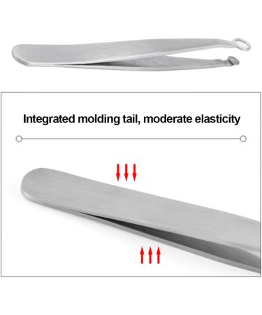 Nose Hair Tweezers Stainless Steel Round Tip Face Hair Remover Eyelash Eyebrow Tweezers Professional Tweezers - Buy Online on GoSupps.com