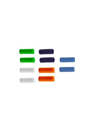 Dentosmile Chewies Seater for Invisalign Aligner Chompers Trays in Assorted Colour with Carry Case and Eco Friendly Stick (Pack of 10)