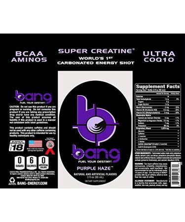 VPX Bang Energy Shots Purple Haze 24 Pack - Buy Online - Buy Online on GoSupps.com