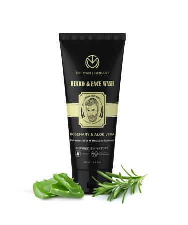 The Man Company 2 in 1 Beard & Face Wash Rosemary & Aloe Vera for Deep Pore Cleansing 100ml Refreshes & Soothes Stimulates Beard Growth Toxin-free Suitable For All Hair & Skin Types