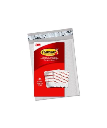 Command Narrow Picture Hanging Strips White 4-Pairs Holds up to 12 lbs.