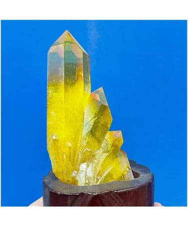 Crystal Rough Crystal Natural Cluster Specimen Electroplating Stone Home Decor Suitable for Home Office Decoration - Buy Online on GoSupps.com