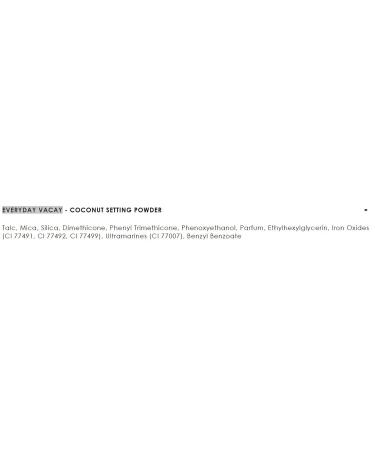 Ciat London Everyday Vacay Coconut Setting Powder - Vegan & Cruelty Free Translucent Loose Powder - Buy Online on GoSupps.com