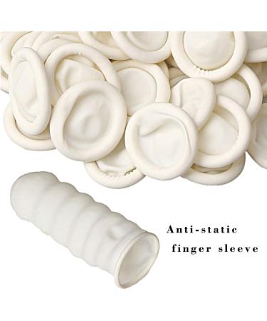 ZHIYE Latex Finger Cot 150pcs - Anti-Static Finger Covers for Protection - Disposable Finger Gloves for Keeping Dressings Dry and Clean - White - Buy Online on GoSupps.com