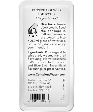 Conscious Water - Serenity Wellness Water Infusions - (Flower Essences for Water) - Intention Serenity Setting Liquid Drops for Positive Energy - (Pack of 30 x 4.5ml) Natural Wellness for Water - Buy Online on GoSupps.com