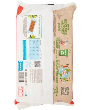  Italian Gourmet E.R. Ferrero Brioss Set of 6 Children's Biscuit Bars with Milk and Cocoa 300 g + Italian Gourmet Polpa 400 g - Buy Online on GoSupps.com