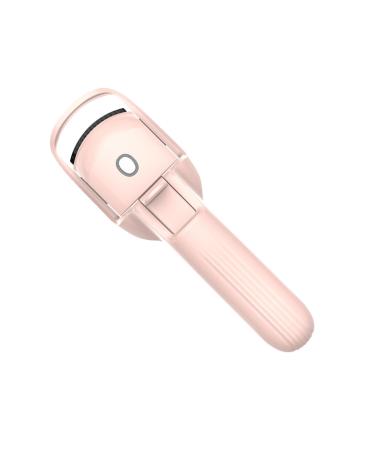 Eyelash Heated Curler | Portable Electric Lash Curling Tool - Quick Natural Curling Electric Curler 3 Heating Modes Silicone Pad Eye Makeup Tool for Long Lasting Curls Pink