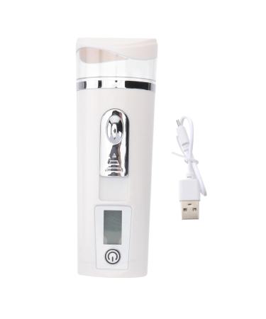 Housoutil Hydrating Instrument Moisturizing Beauty Steamer for Face Quick Indoor Hydrator Handheld Steamer Air Humidifier Mini Face Humidifier Skin Care Plate Pc White