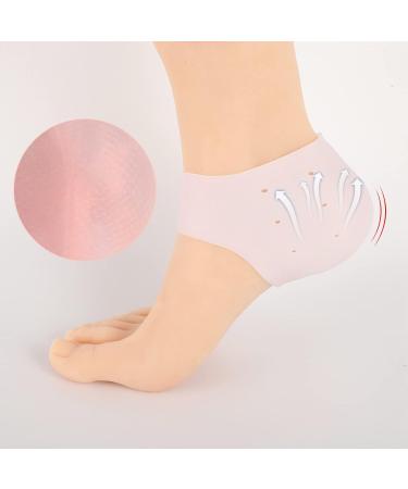 Buy 2 Pairs of Silicone Heel Cushions - Breathable Heel Spur Inserts for Pain Relief | International Shipping Available - Buy Online on GoSupps.com