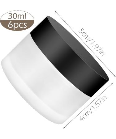 WINSDL Cream Containers - 30ml Glass Bottles (Set of 6) for Cosmetic Ointments - Safe & Durable - Buy Online on GoSupps.com