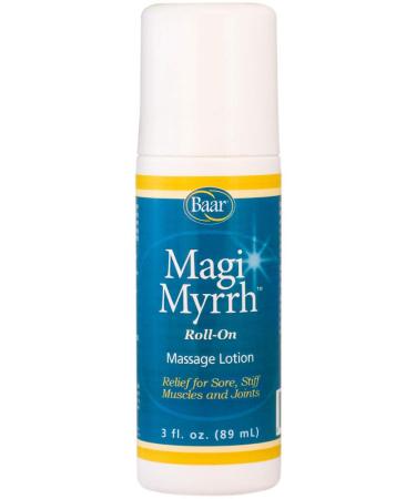 Magi Myrrh Massage Lotion Roll-On Helps Relieve Sore Stiff Muscles and Joints 3 fl. oz.