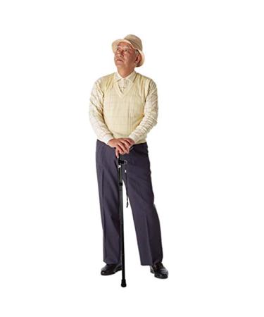 Sminiker Professional Folding Walking Cane with Carrying Bag - Lightweight Adjustable Walking Stick for Men and Women - Aluminum Alloy Shaft (Black) - Buy Online on GoSupps.com