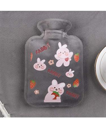 Body warmer Bag warm hot water bottle Mini portable plush washable water injection safety warm hands bag hand warmer hot water bottle (color: e)