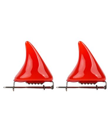 NAUZE Devil Horn Hairpin Halloween Costume Accessories Girl Cartoon Headdress Holiday party Cosplay Jewelry (Red)