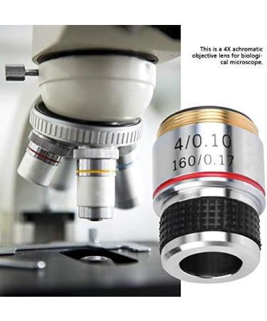 4X 185 Biological Microscope Achromatic Objective Lens 160/0.17 for Optical Instruments Conversion Objective Lens - Buy Online on GoSupps.com