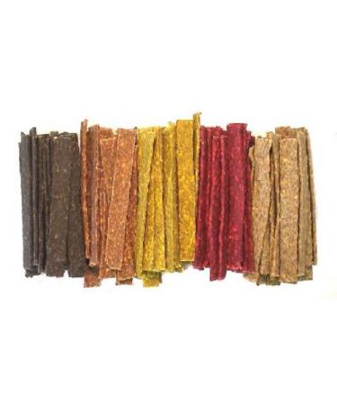 Munchy Flat Dog Chew Treats 6.5" 8mm Natural x 100 - Buy Online on GoSupps.com