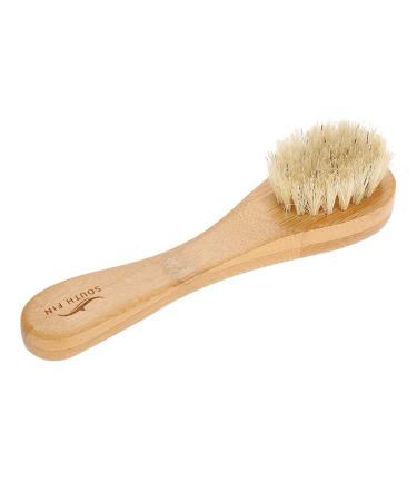 Exfoliating Face Brush ANGGREK Face Scrubbing Brush Mens Wooden Handle Face Brush Exfoliating Skin Brush Tool Face Brush With Bristles
