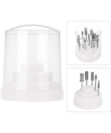 Nail Drill Bit Holder Organizer Nail Drill Display Storage Box with 48 Holes Nail Drill Stand Holder for Manicure Grinding Head (White) - Buy Online on GoSupps.com