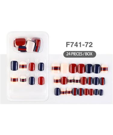 dijiusidy False Nail Perfect Matching Simple to Wear Fingernail Full Coverage Press Type Strong Viscosity Adjustable Paster Type 23 F741 Type 23 F741 - Buy Online on GoSupps.com