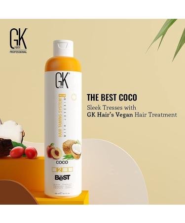 GK Hair Global Keratin Coco Treatment 300ml | Vegan Brazilian Blowout for Silky Smooth Hair - Buy Online on GoSupps.com