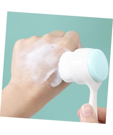 Gogogmee 1pc Face Brush Face Washing Brush Portable Facial Scrubber Makeup Remover Brush Face Exfoliating Brush Synthetic Brush Manual Skin Cleaner Facial Cleaning Skin Care Tool Abs White - Buy Online on GoSupps.com
