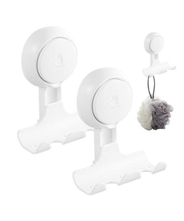 WOTEG shower shaver holder wall-razor hook hanger-self-adhesive razor-suction hooks for towels coats luffa and razor