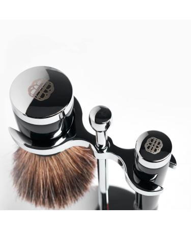 Benjamin Barber Classic 3-Piece Shaving Set | Ebony Razor Set - Stylish Durable & High Quality - International Shipping Available - Buy Online on GoSupps.com