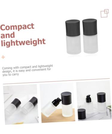 Housoutil 2pcs Liquid Foundation Press Bottle Cosmetic Essence Travel As Shown 10.50X3.90X3.90CM - Buy Online on GoSupps.com