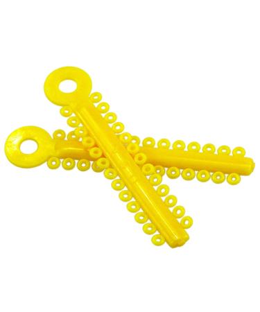 Orthodontic Ligature Ties Dental O-Ring Elastics 2080pcs (Yellow + Kelly Green) - Buy Online on GoSupps.com