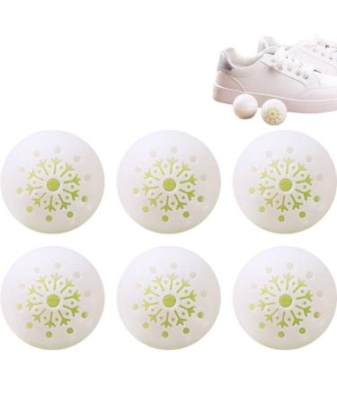 bopely Sneaker Deodorizer Balls 6 Pcs Shoe Odor Deodorant Ball for Gym Bag Locker Closet Car Odor Air Fresheners for Shoe