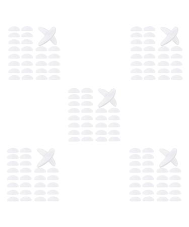 Potadak 90 Pairs Eyeglass Nose Pads Glasses Silicone Anti-Slip Nose Pads for Glasses Sunglasses (Transparent 1.5 mm)