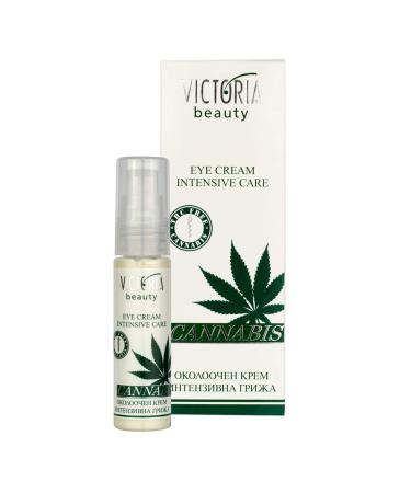 Victoria Beauty - Eye cream with hemp oil hemp cream for men and women anti -aging cream against wrinkles and dark dark circles (1 x 30ml)