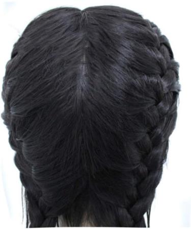 Mypace Ponytail Wig for Women - Long Synthetic Braided Wig Heat-Resistant Black - Stylish European & American Fashion - Buy Online on GoSupps.com