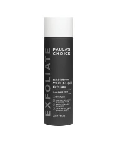 Paula's Choice SKIN PERFECTING 2% BHA Liquid Exfoliant - Face Exfoliating Peel Fights Blackheads & Enlarged Pores - with Salicylic Acid - Combination & Oily Skin - 236 ml