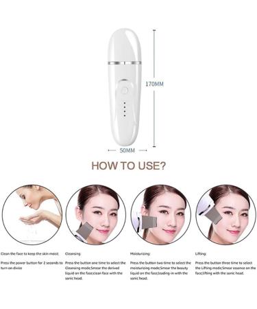 MU Facial Skin Cleaning Agent | Multifunction USB Electrical Detox Cleanser for Deep Face Cleaning & Massage - Buy Online on GoSupps.com