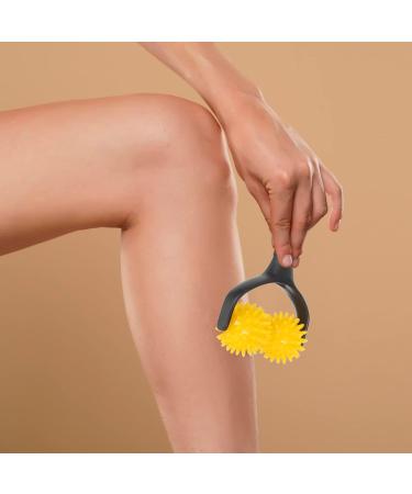 Buy Gatuida Fascia Muscle Roll - Deep Tissue Massage Device for Neck Arm & Back Relief - Yellow Body Roller Tool | International Shipping Available - Buy Online on GoSupps.com